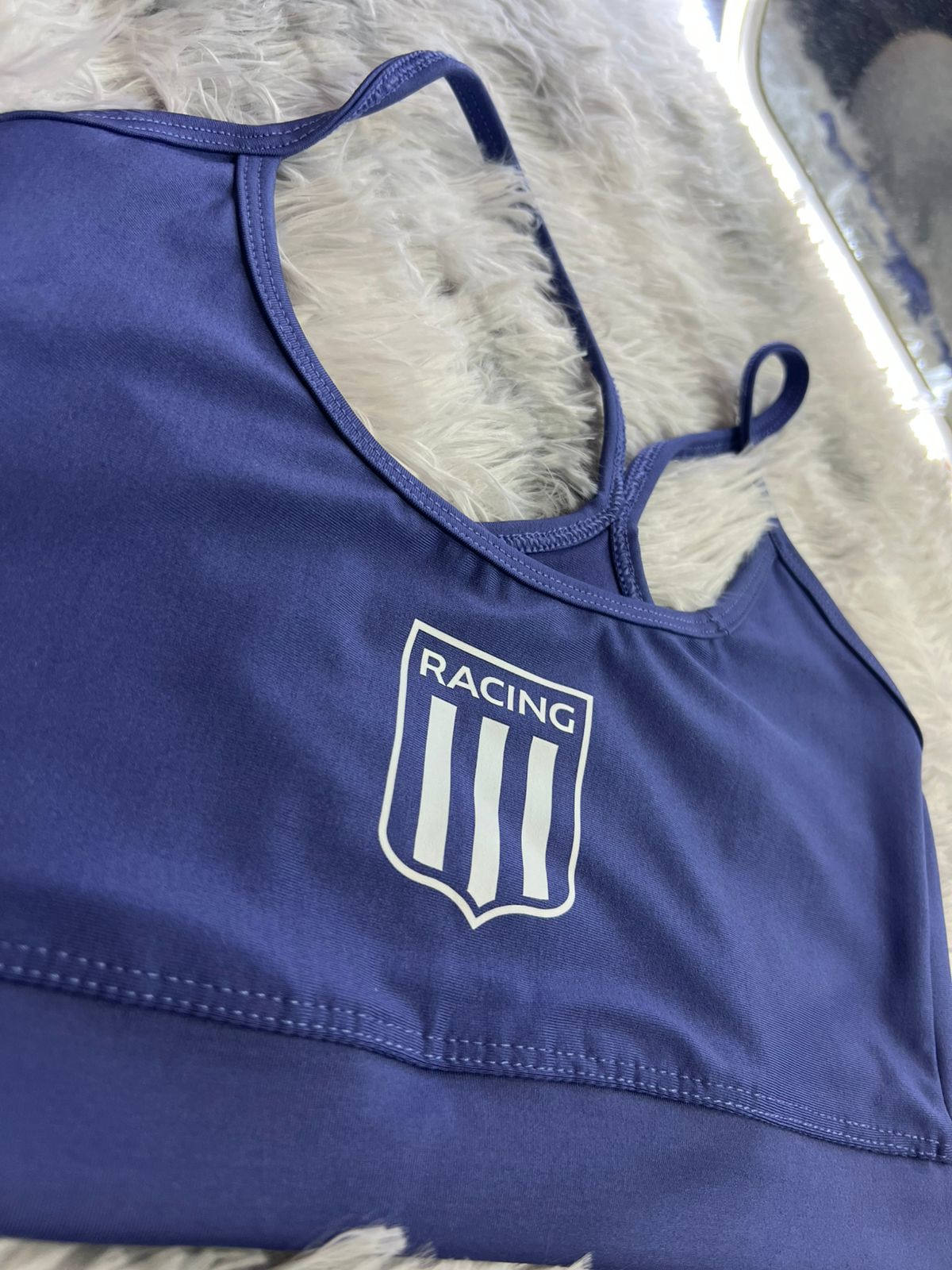 NTDC-0033 Top Azul escudo blanco - Imagen 1