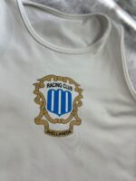 Musculosa retro blanca con dorado